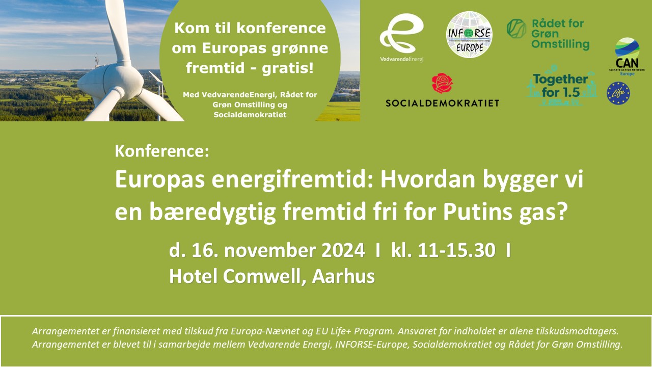 16 Nov 2024 konference Europas energifremtid: Aarhus