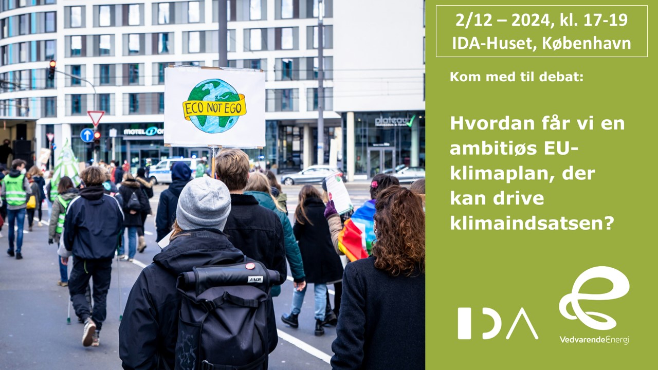 2. december 2024 - Kbenhavn  Debat: Hvordan fr vi en ambitis EU-klimaplan, der kan drive klimaindsatsen