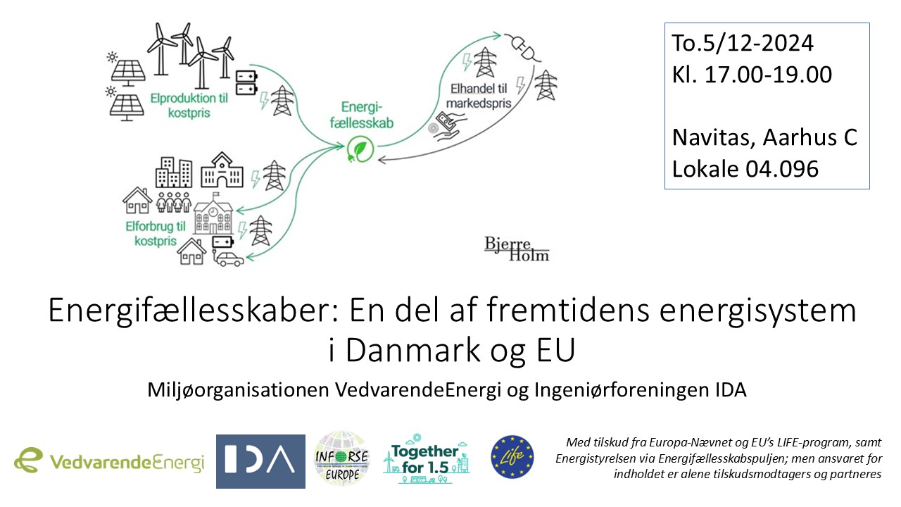 5 december 2024 - Aarhus, Navitas  Energif?llesskaber: En del af fremtidens energisystem i Danmark og EU.