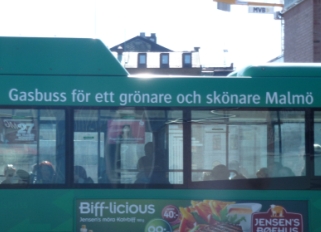 Skane green bus