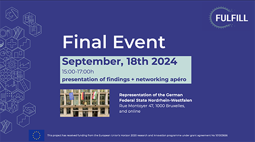 Final FULFILL event  in Brussels September 18 2024