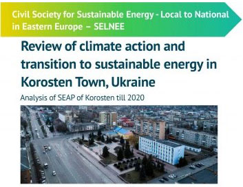 Review of climate action and transition to sustainable energy in Korosten Town