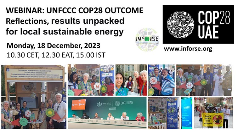 Webinar: Reflections after COP28 by INFORSE