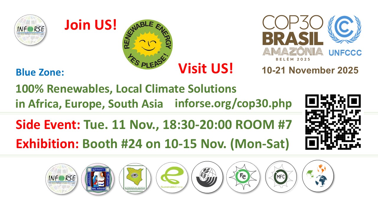 INFORSE at UNFCCC COP30 Belem