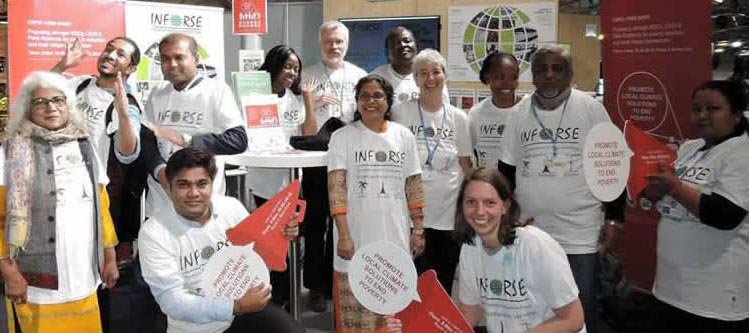 INFORSE team at exhibition at COP23